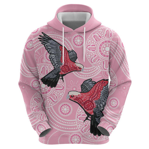 Pink Galah Aussie Aboriginal Hoodie Soaring High - Aussie Hoodie
