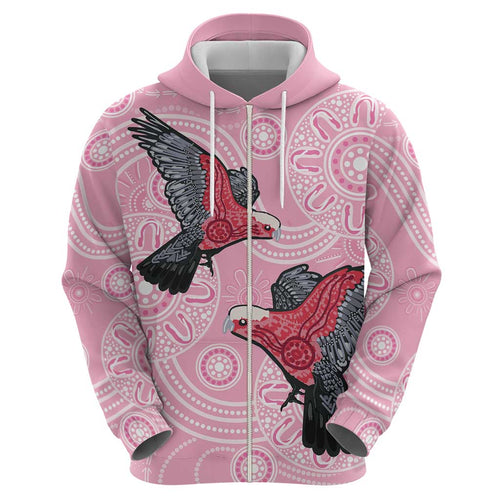 Pink Galah Aussie Aboriginal Hoodie Soaring High - Aussie Hoodie