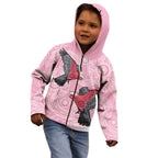Pink Galah Aussie Aboriginal Kid Hoodie Soaring High - Aussie Hoodie