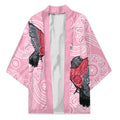 Pink Galah Aussie Aboriginal Kimono Soaring High - Aussie Hoodie