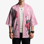 Pink Galah Aussie Aboriginal Kimono Soaring High - Aussie Hoodie