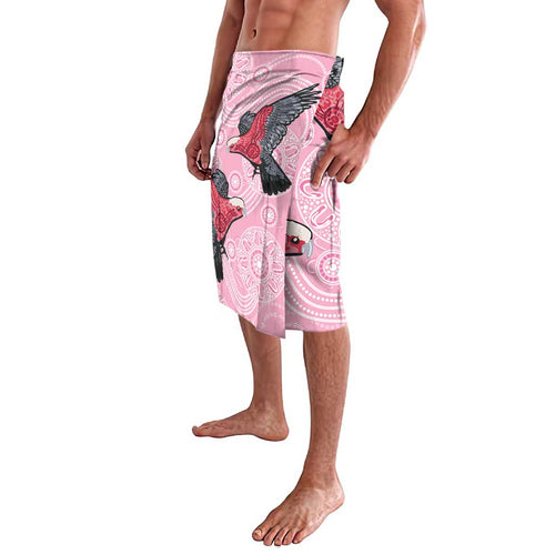 Pink Galah Aussie Aboriginal Lavalava Soaring High - Aussie Hoodie
