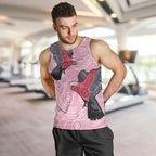 Pink Galah Aussie Aboriginal Men Tank Top Soaring High - Aussie Hoodie