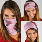 Pink Galah Aussie Aboriginal Neck Gaiter Soaring High - Aussie Hoodie