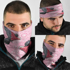 Pink Galah Aussie Aboriginal Neck Gaiter Soaring High - Aussie Hoodie