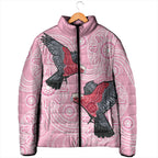 Pink Galah Aussie Aboriginal Padded Jacket Soaring High - Aussie Hoodie