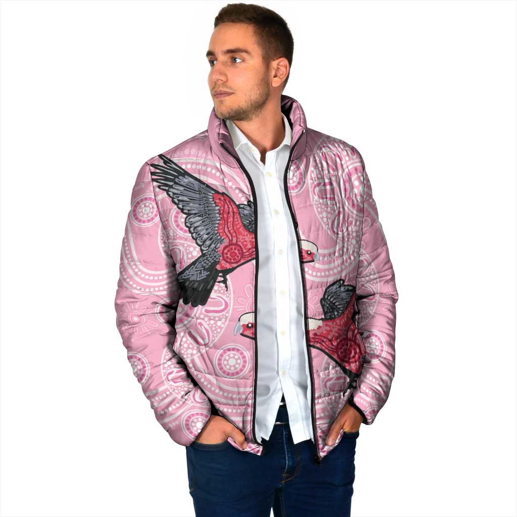 Pink Galah Aussie Aboriginal Padded Jacket Soaring High - Aussie Hoodie