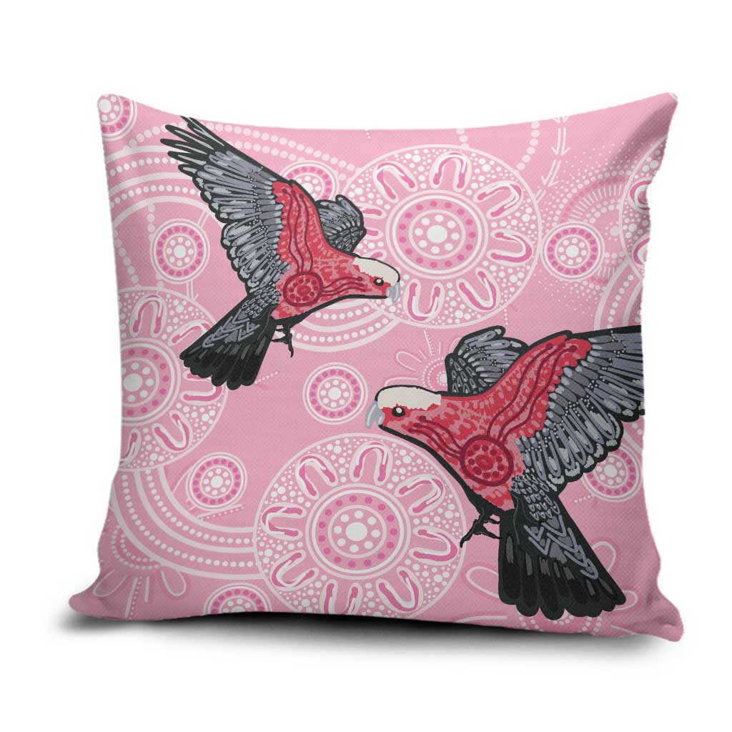 Pink Galah Aussie Aboriginal Pillow Cover Soaring High - Aussie Hoodie