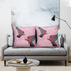 Pink Galah Aussie Aboriginal Pillow Cover Soaring High - Aussie Hoodie