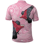 Pink Galah Aussie Aboriginal Polo Shirt Soaring High - Aussie Hoodie
