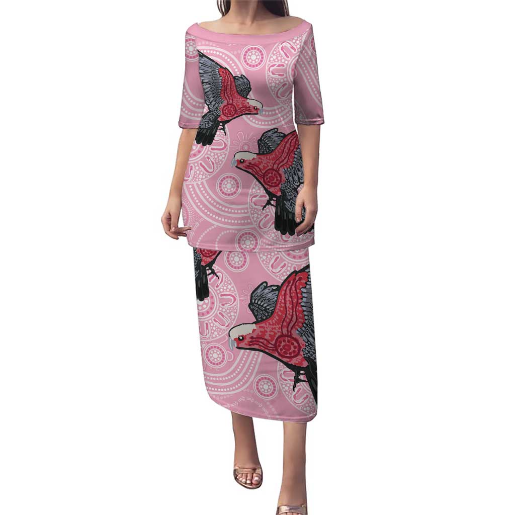 Pink Galah Aussie Aboriginal Puletasi Soaring High - Aussie Hoodie