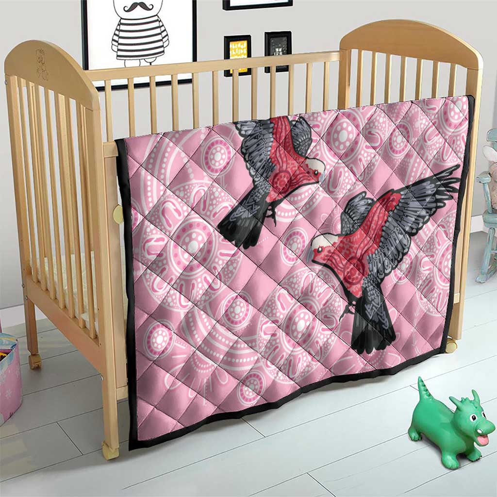 Pink Galah Aussie Aboriginal Quilt Soaring High - Aussie Hoodie