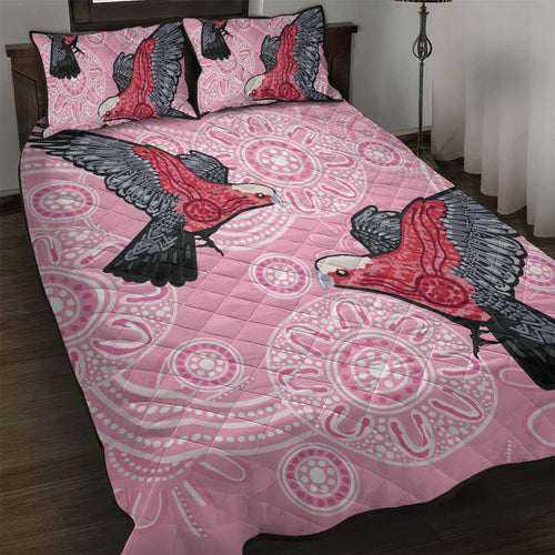 Pink Galah Aussie Aboriginal Quilt Bed Set Soaring High - Aussie Hoodie