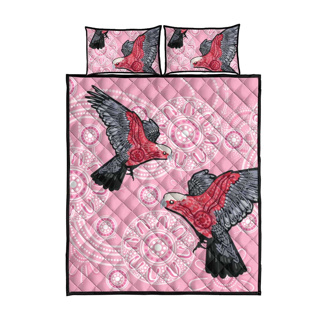 Pink Galah Aussie Aboriginal Quilt Bed Set Soaring High - Aussie Hoodie