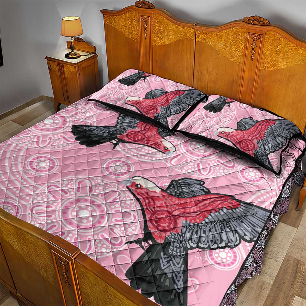 Pink Galah Aussie Aboriginal Quilt Bed Set Soaring High - Aussie Hoodie