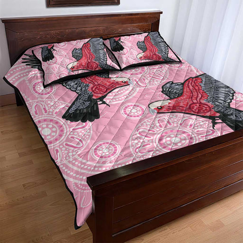 Pink Galah Aussie Aboriginal Quilt Bed Set Soaring High - Aussie Hoodie