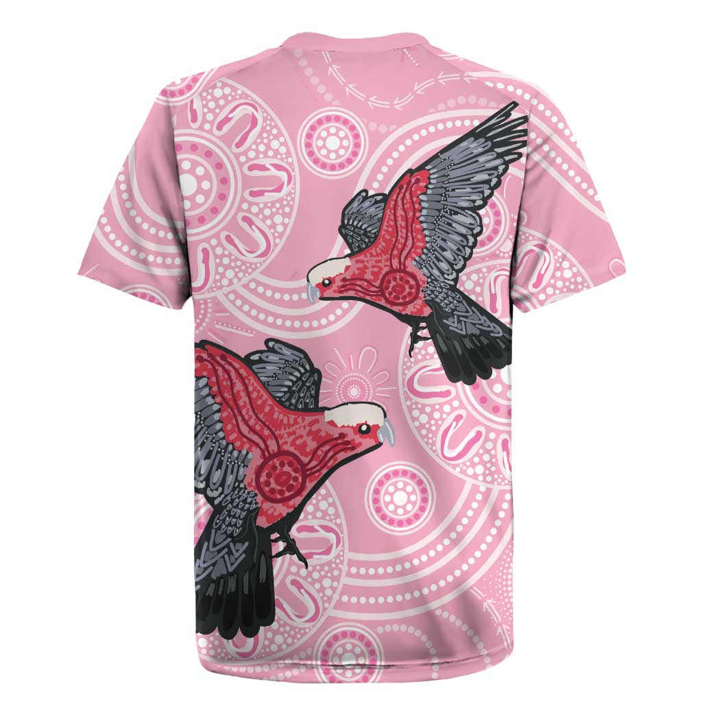 Pink Galah Aussie Aboriginal Rugby Jersey Soaring High - Aussie Hoodie