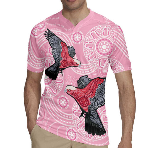 Pink Galah Aussie Aboriginal Rugby Jersey Soaring High - Aussie Hoodie