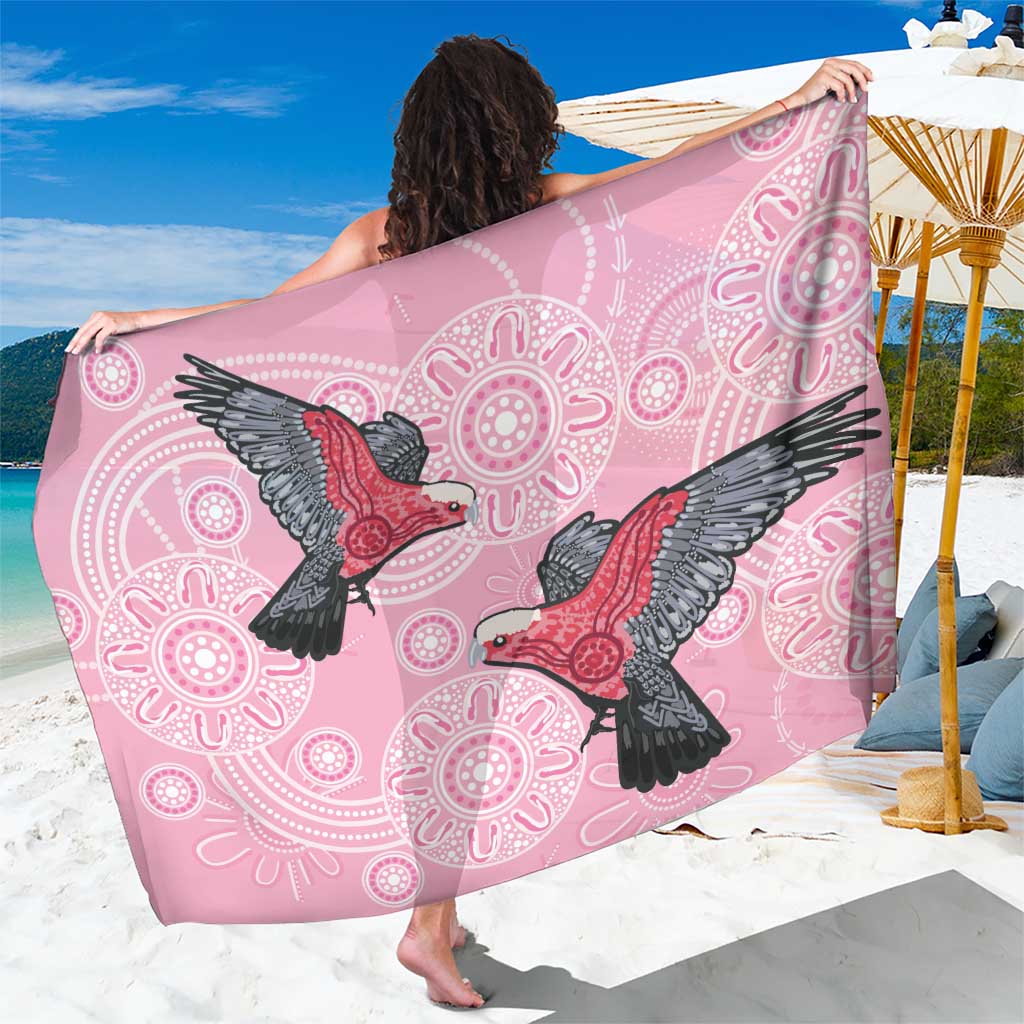 Pink Galah Aussie Aboriginal Sarong Soaring High - Aussie Hoodie