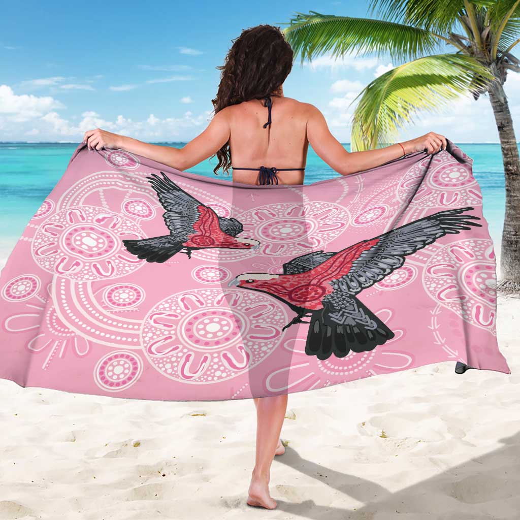 Pink Galah Aussie Aboriginal Sarong Soaring High - Aussie Hoodie