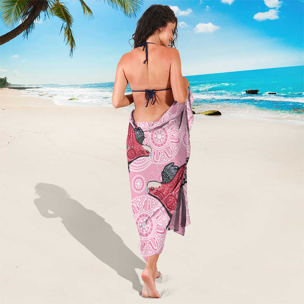 Pink Galah Aussie Aboriginal Sarong Soaring High - Aussie Hoodie