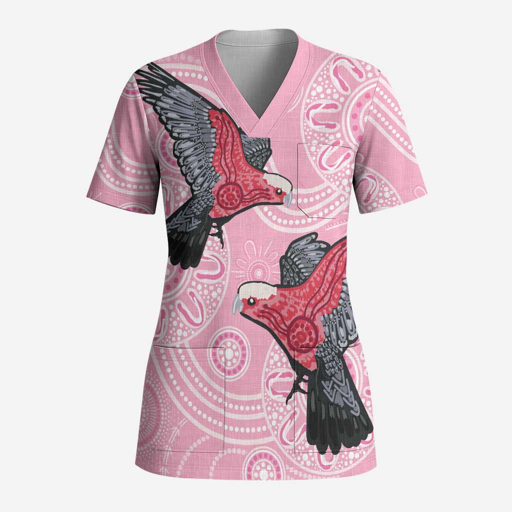 Pink Galah Aussie Aboriginal Scrub Top Soaring High - Aussie Hoodie