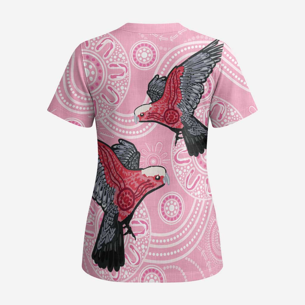 Pink Galah Aussie Aboriginal Scrub Top Soaring High - Aussie Hoodie