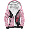 Pink Galah Aussie Aboriginal Sherpa Hoodie Soaring High - Aussie Hoodie