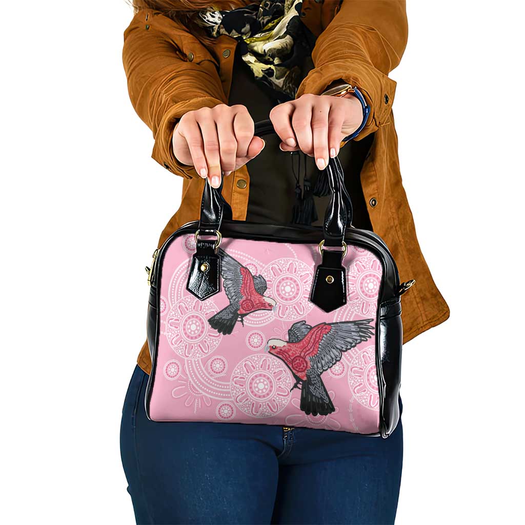 Pink Galah Aussie Aboriginal Shoulder Handbag Soaring High - Aussie Hoodie