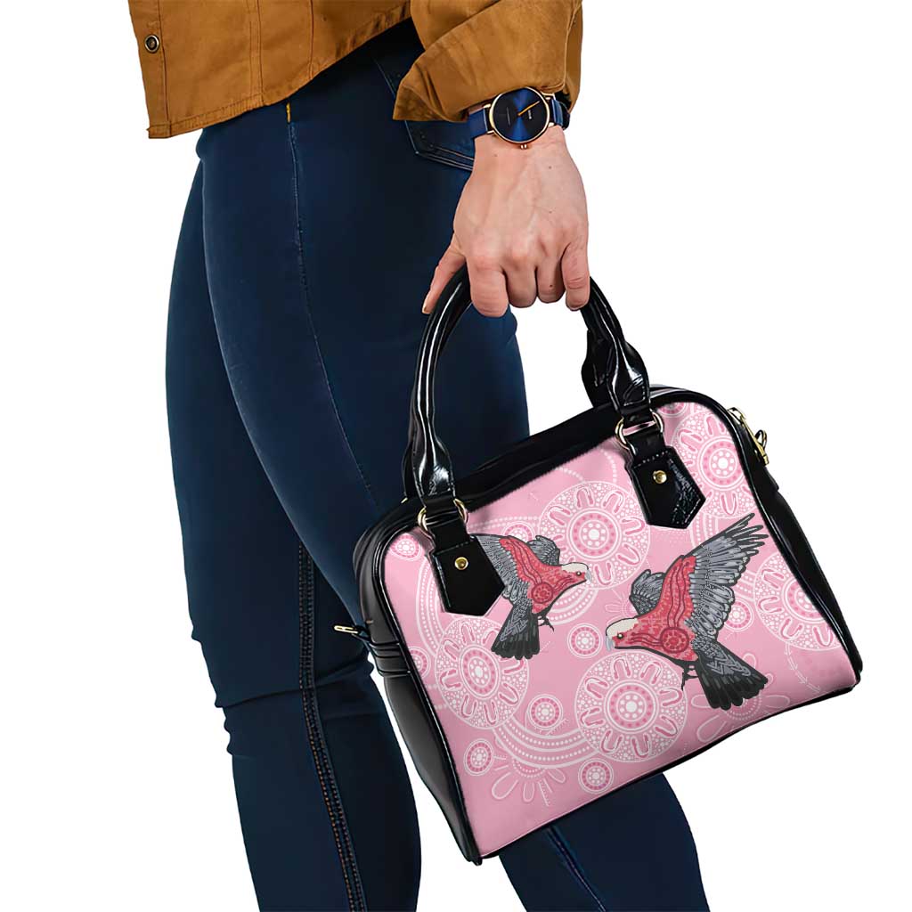 Pink Galah Aussie Aboriginal Shoulder Handbag Soaring High - Aussie Hoodie