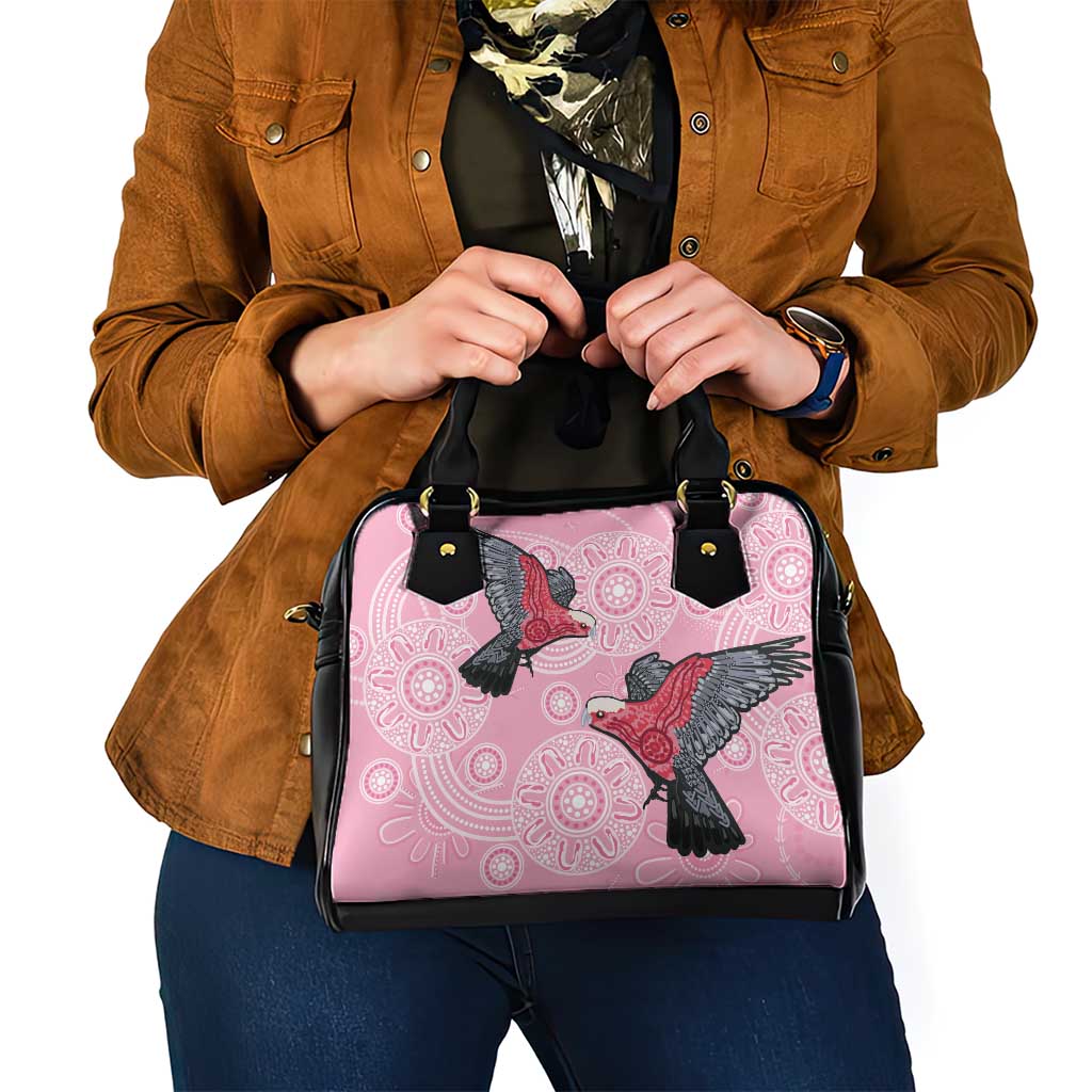 Pink Galah Aussie Aboriginal Shoulder Handbag Soaring High - Aussie Hoodie