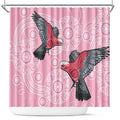 Pink Galah Aussie Aboriginal Shower Curtain Soaring High - Aussie Hoodie