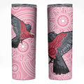 Pink Galah Aussie Aboriginal Skinny Tumbler Soaring High - Aussie Hoodie