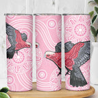 Pink Galah Aussie Aboriginal Skinny Tumbler Soaring High - Aussie Hoodie