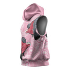 Pink Galah Aussie Aboriginal Sleeveless Hoodie Soaring High - Aussie Hoodie