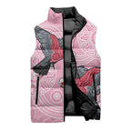 Pink Galah Aussie Aboriginal Sleeveless Puffer Jacket Soaring High - Aussie Hoodie