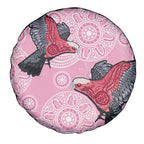 Pink Galah Aussie Aboriginal Spare Tire Cover Soaring High - Aussie Hoodie
