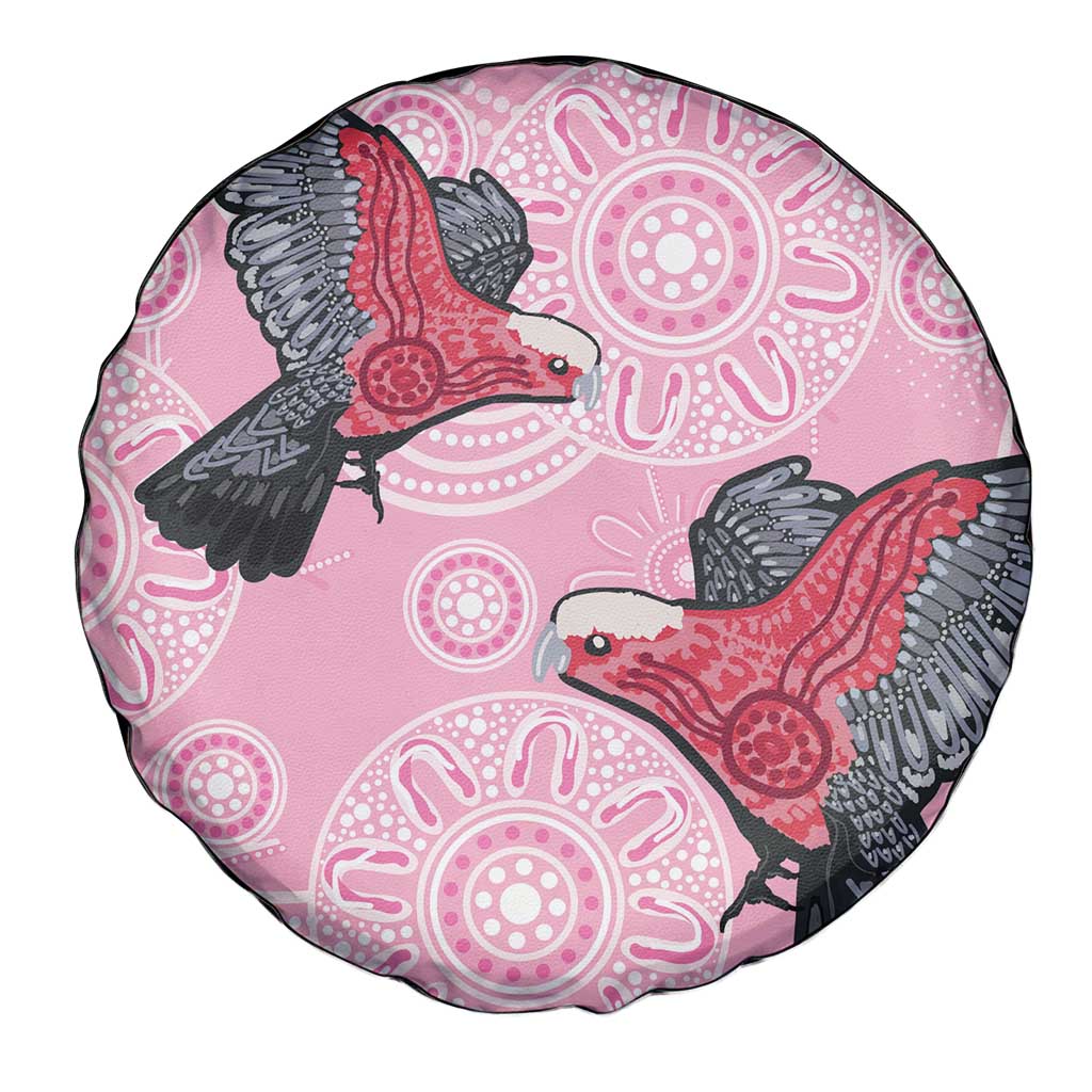 Pink Galah Aussie Aboriginal Spare Tire Cover Soaring High - Aussie Hoodie