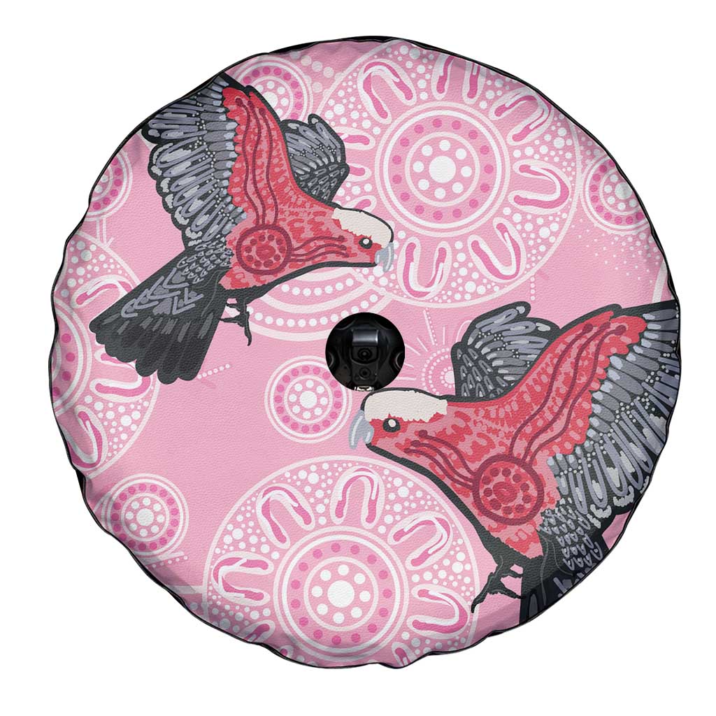 Pink Galah Aussie Aboriginal Spare Tire Cover Soaring High - Aussie Hoodie