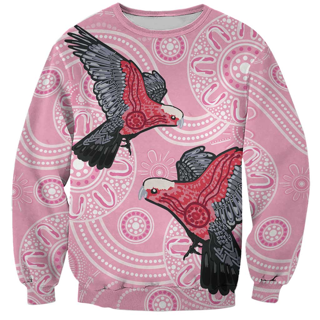 Pink Galah Aussie Aboriginal Sweatshirt Soaring High - Aussie Hoodie