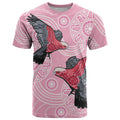 Pink Galah Aussie Aboriginal T Shirt Soaring High - Aussie Hoodie