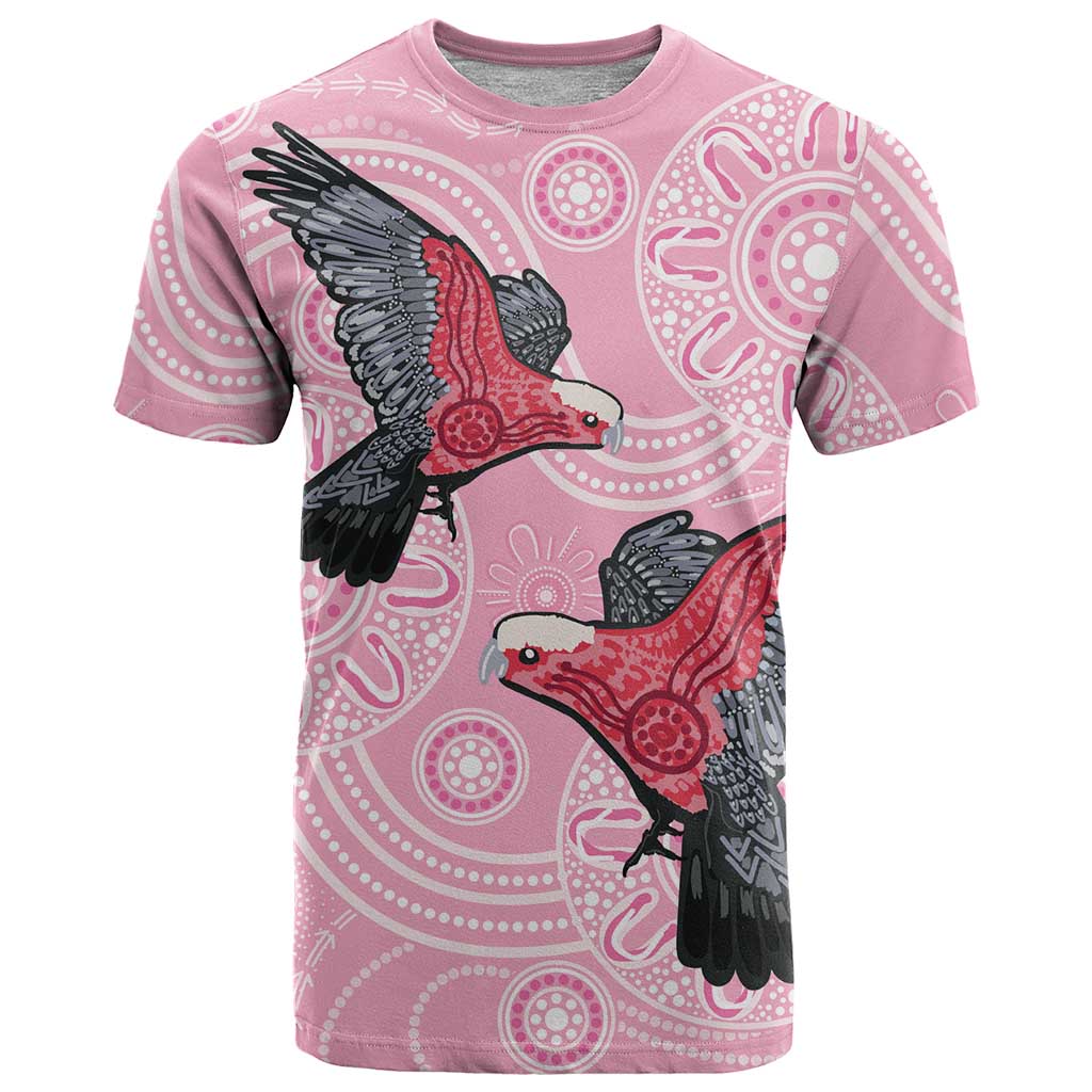 Pink Galah Aussie Aboriginal T Shirt Soaring High - Aussie Hoodie