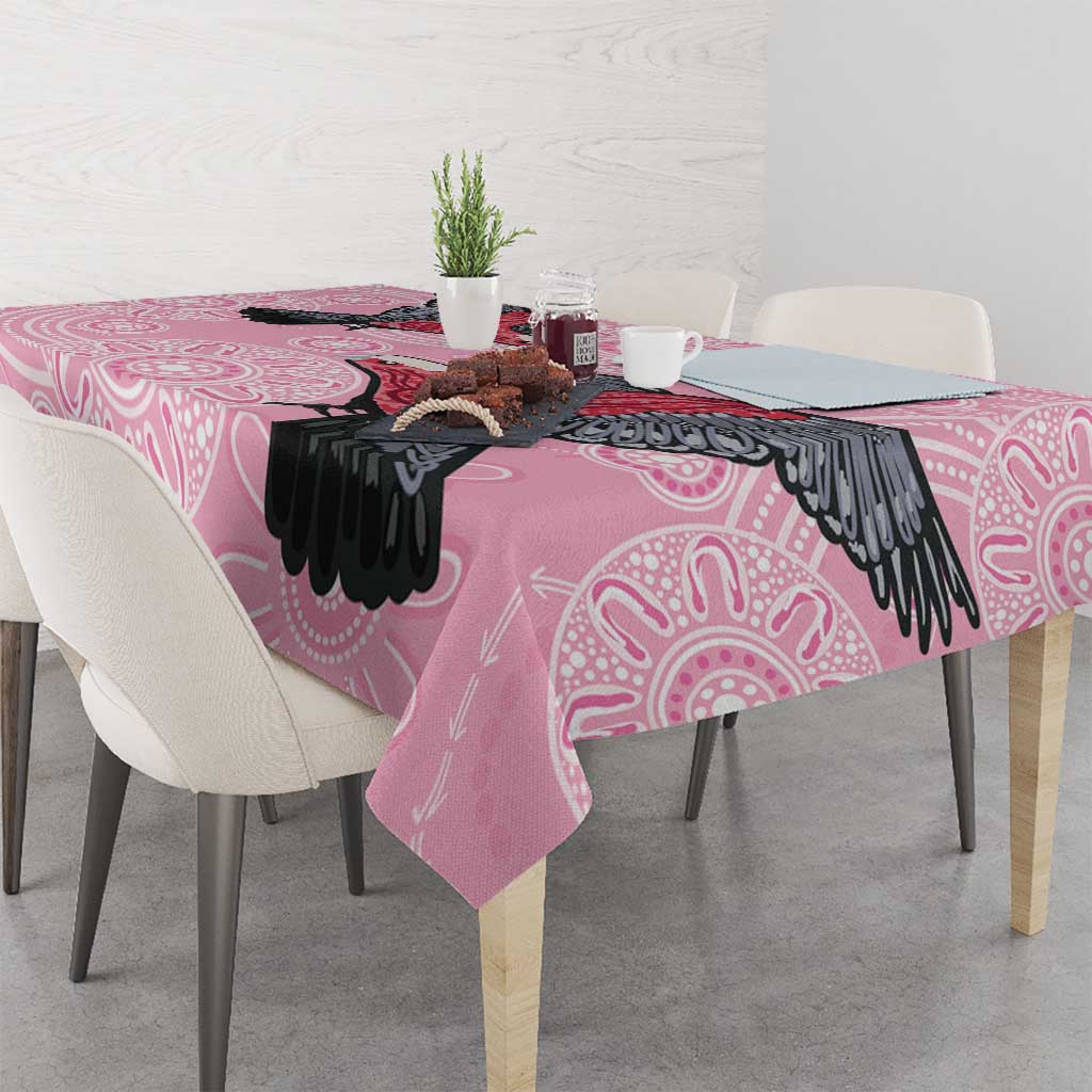 Pink Galah Aussie Aboriginal Tablecloth Soaring High - Aussie Hoodie