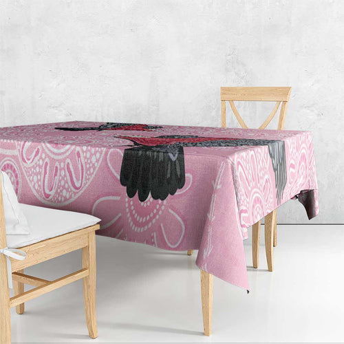 Pink Galah Aussie Aboriginal Tablecloth Soaring High - Aussie Hoodie