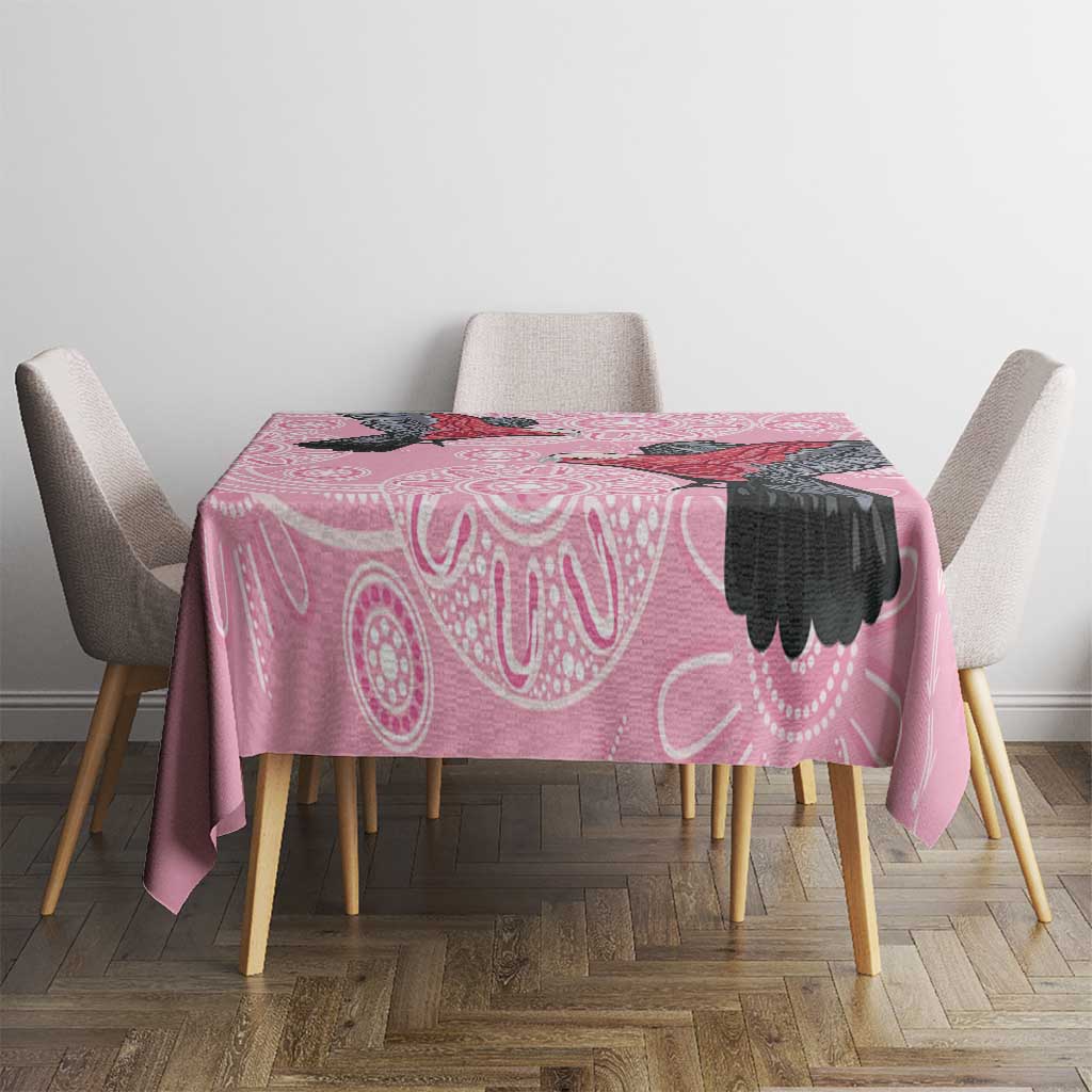 Pink Galah Aussie Aboriginal Tablecloth Soaring High - Aussie Hoodie