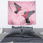 Pink Galah Aussie Aboriginal Tapestry Soaring High - Aussie Hoodie