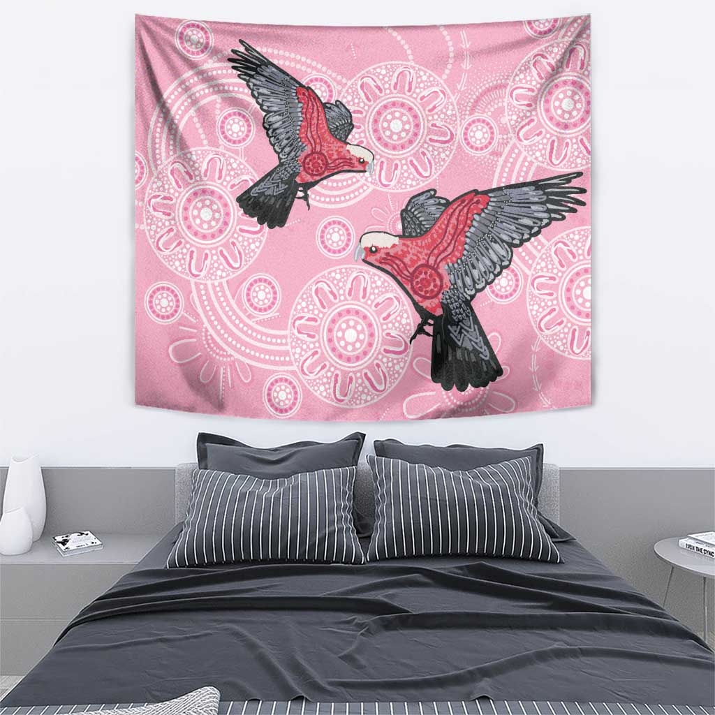 Pink Galah Aussie Aboriginal Tapestry Soaring High - Aussie Hoodie