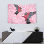 Pink Galah Aussie Aboriginal Tapestry Soaring High - Aussie Hoodie