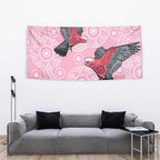 Pink Galah Aussie Aboriginal Tapestry Soaring High - Aussie Hoodie