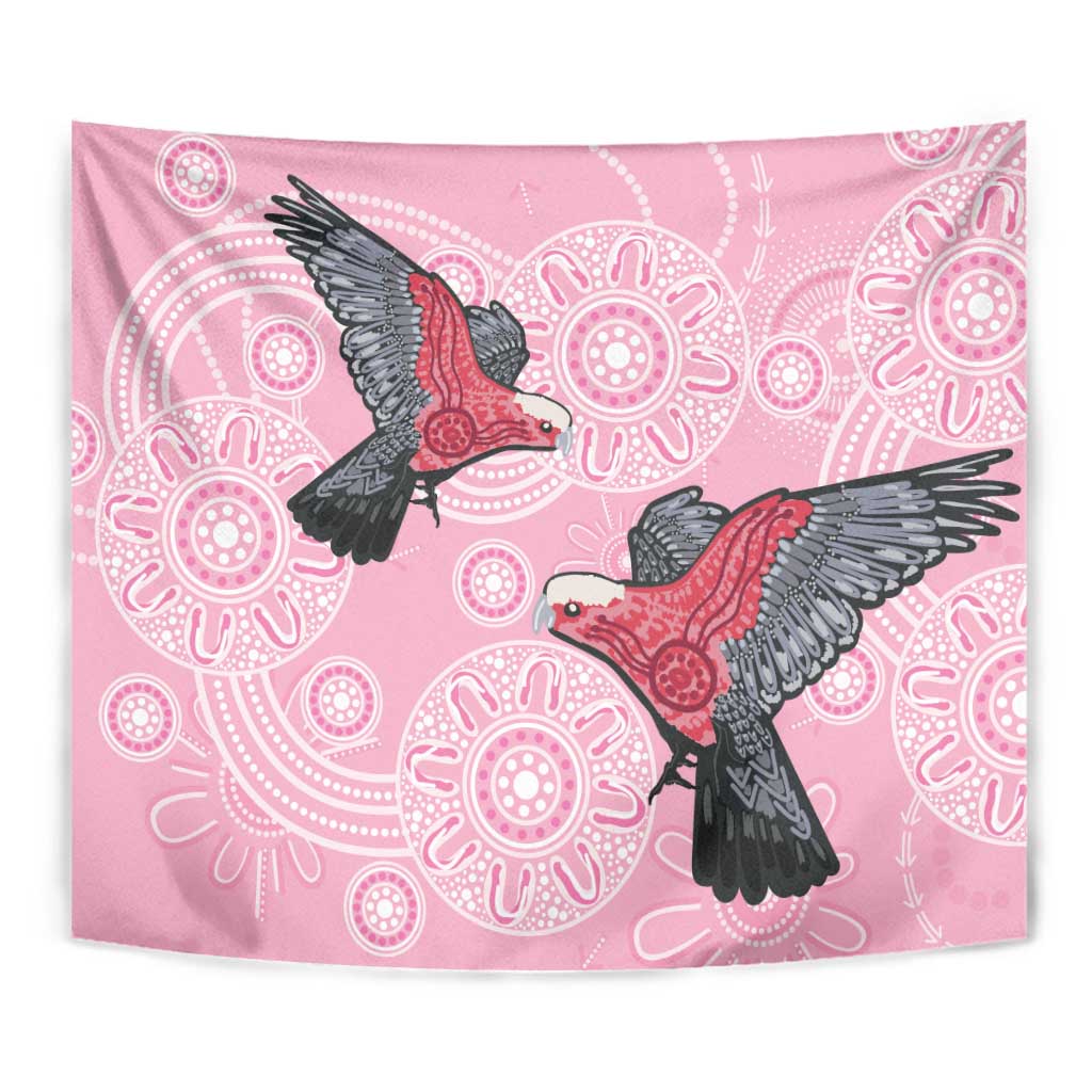 Pink Galah Aussie Aboriginal Tapestry Soaring High - Aussie Hoodie